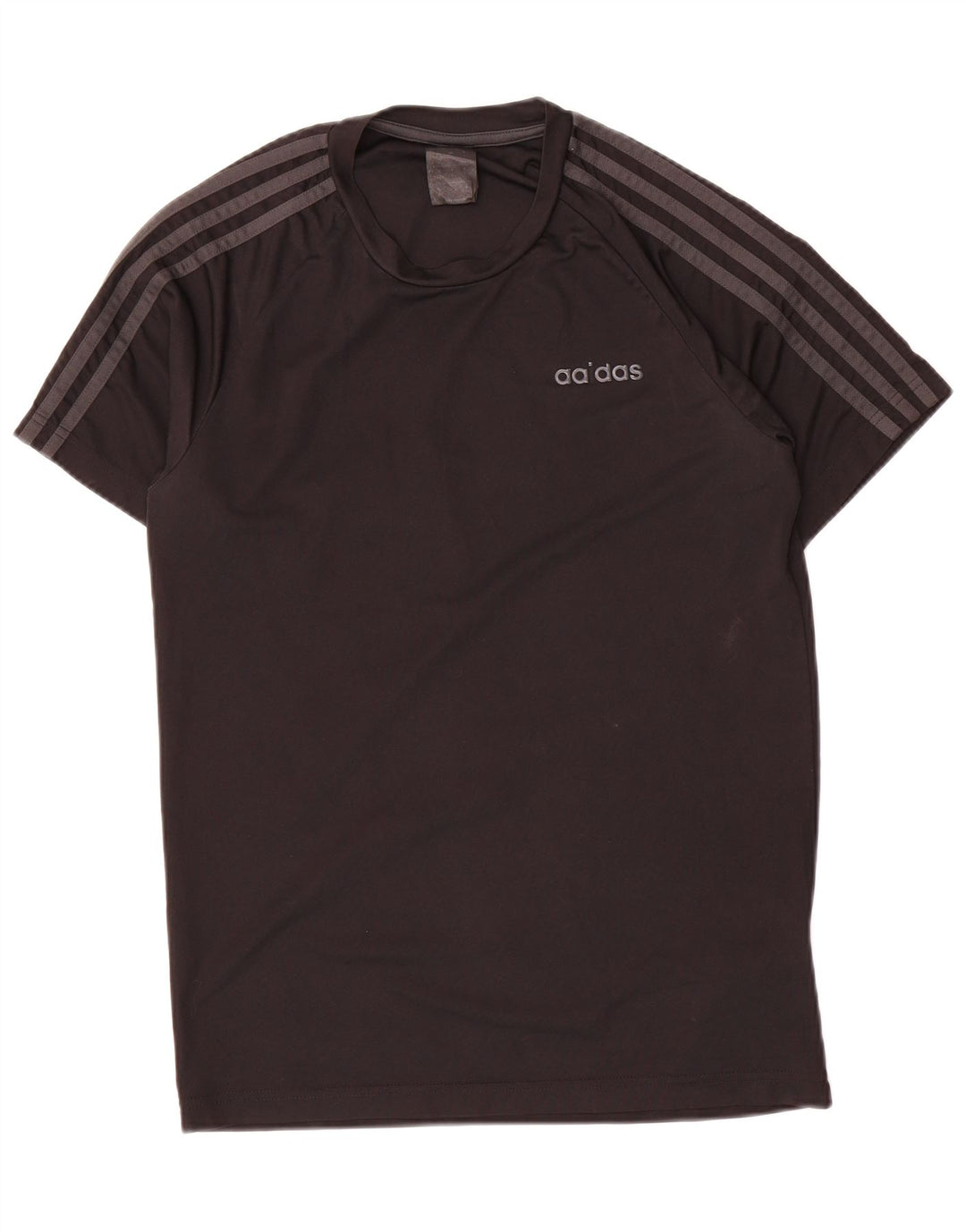 Adidas Mens T-Shirt Top Small Black Polyester
