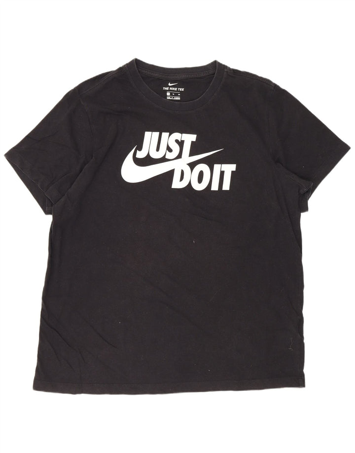 Nike Mens Graphic T-Shirt Top XL Black Cotton