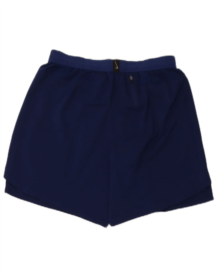 Nike Mens Dri Fit Sport Shorts Large Navy Blue Polyester
