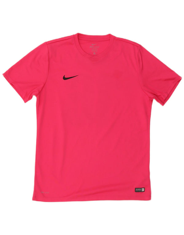 Nike Mens Dri Fit Graphic T-Shirt Top XL Pink Polyester