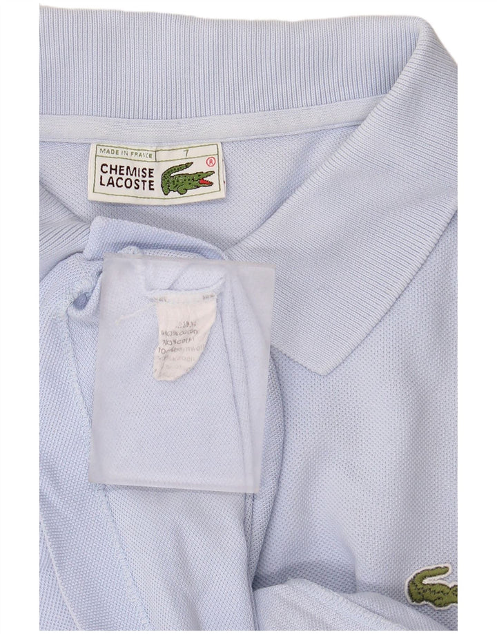 Lacoste Mens Polo Shirt Size 7 2XL Blue Cotton