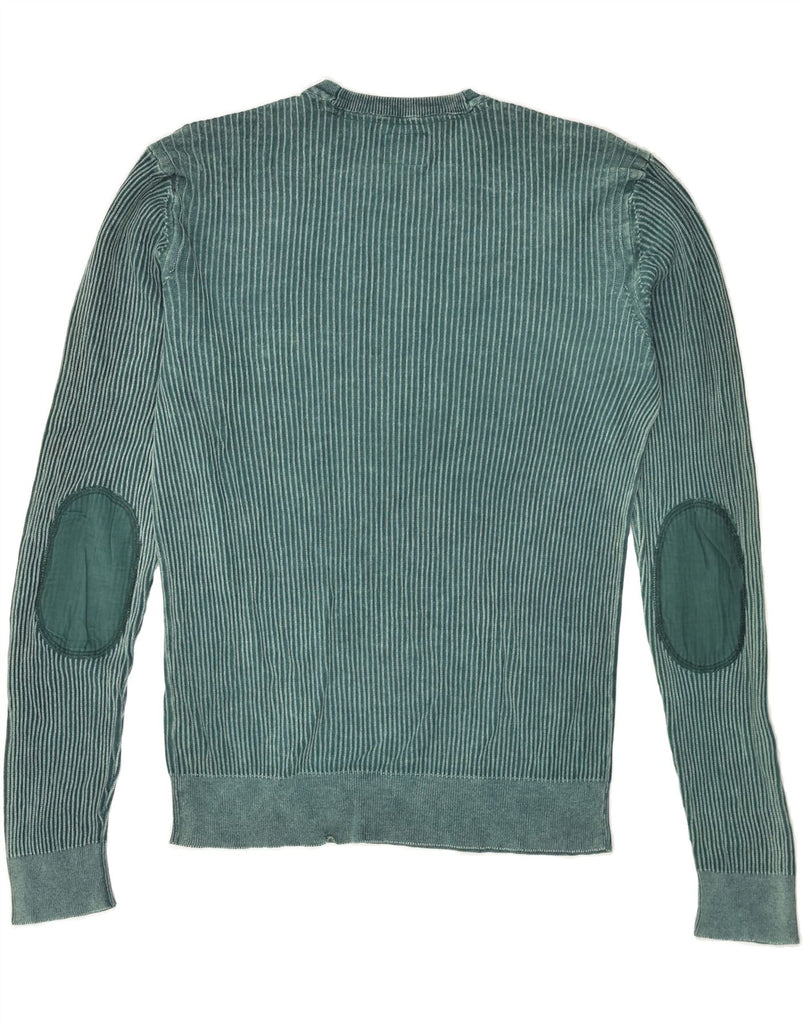 GUESS Mens Crew Neck Jumper Sweater Medium Green Cotton | Vintage Guess | Thrift | Second-Hand Guess | Used Clothing | Messina Hembry 