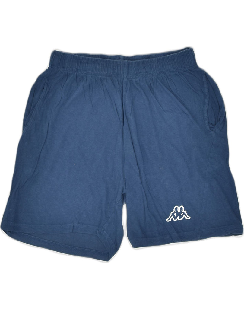 KAPPA Boys Sport Shorts 14-15 Years Large Navy Blue Cotton | Vintage | Thrift | Second-Hand | Used Clothing | Messina Hembry 