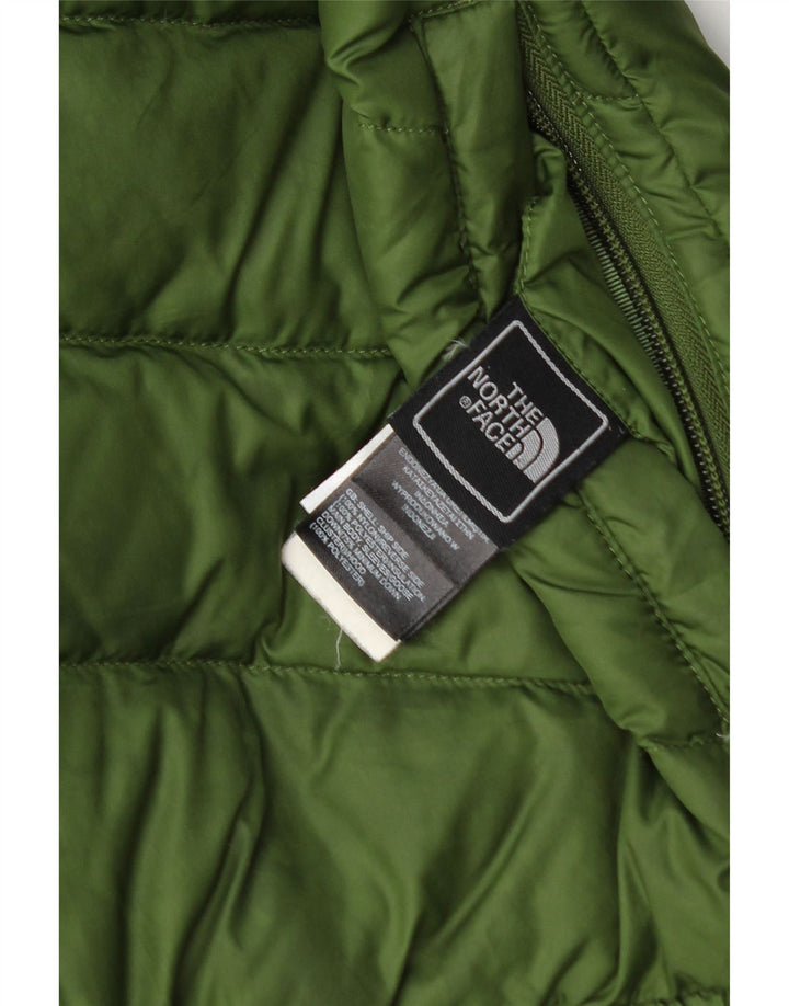 The North Face Boys Hooded Reversible Jacket 10-11 Years Medium Green