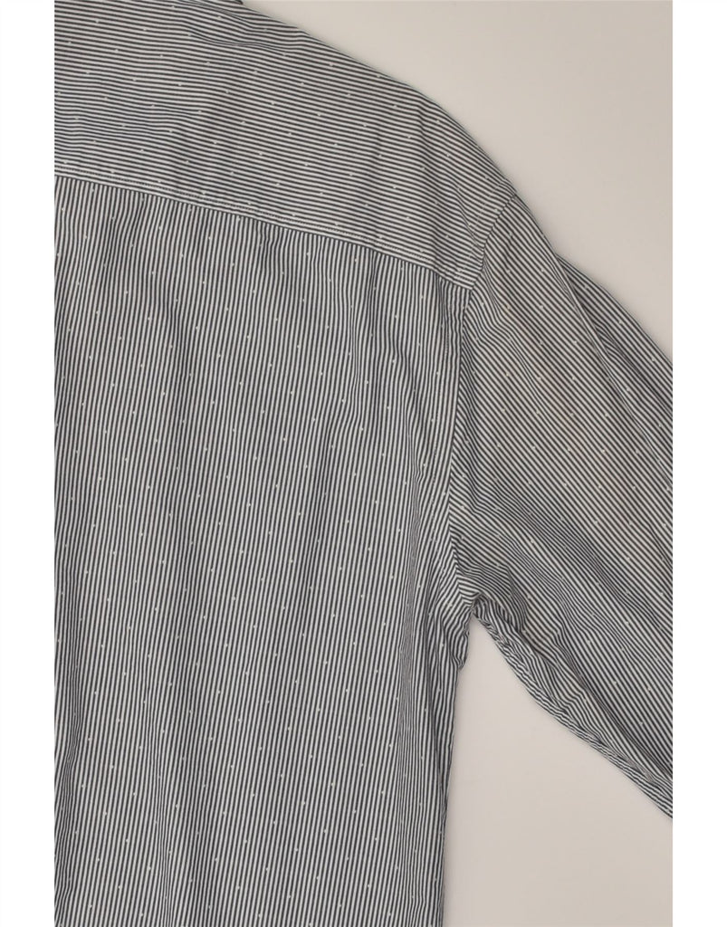 JACK & JONES Mens Tailored Fit Shirt XL Blue Pinstripe Cotton | Vintage Jack & Jones | Thrift | Second-Hand Jack & Jones | Used Clothing | Messina Hembry 