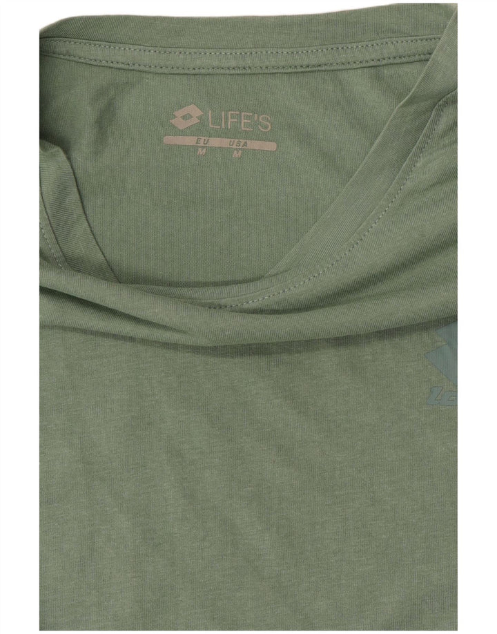 Lotto Mens T-Shirt Top Medium Green