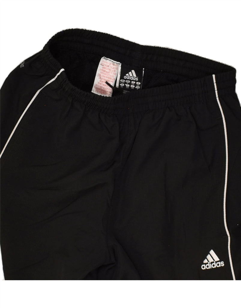 ADIDAS Boys Bermuda Sport Shorts 11-12 Years Black Polyester | Vintage Adidas | Thrift | Second-Hand Adidas | Used Clothing | Messina Hembry 