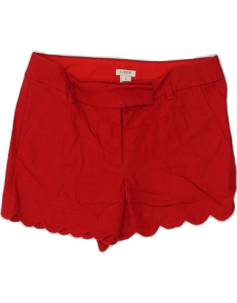 J. CREW Womens Casual Shorts US 2 XS W30  Red Linen | Vintage J. Crew | Thrift | Second-Hand J. Crew | Used Clothing | Messina Hembry 