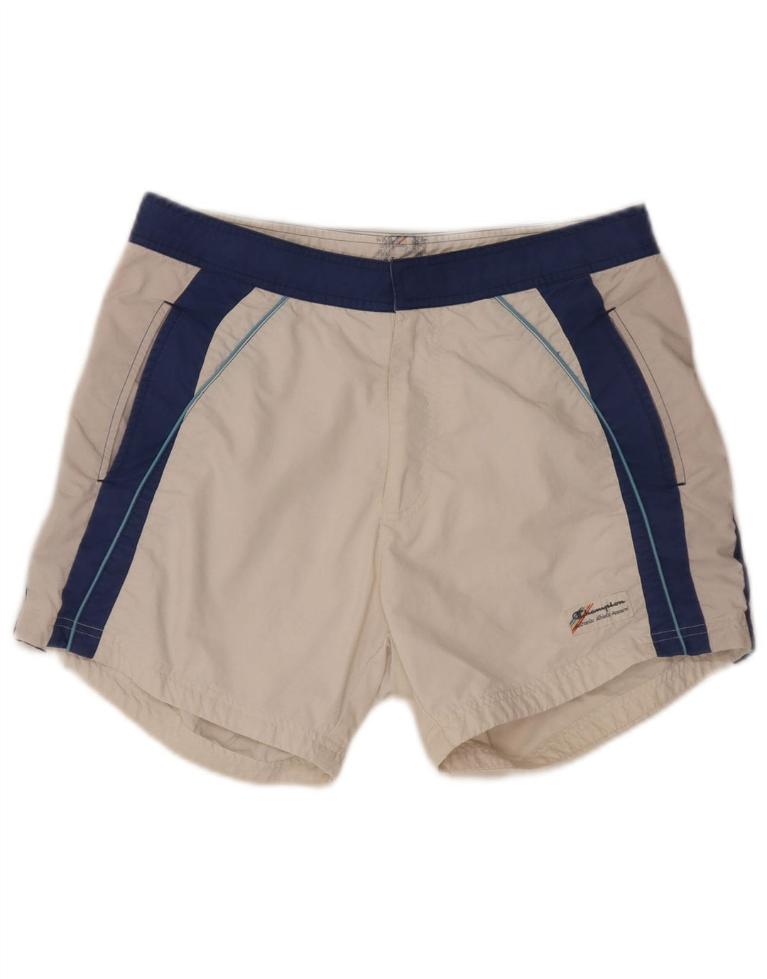 Champion Mens Swimming Shorts Medium  White Colourblock
