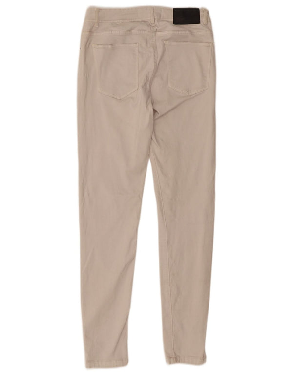 Zara Womens Skinny Jeans EU 36 XS W26 L28 Beige Cotton