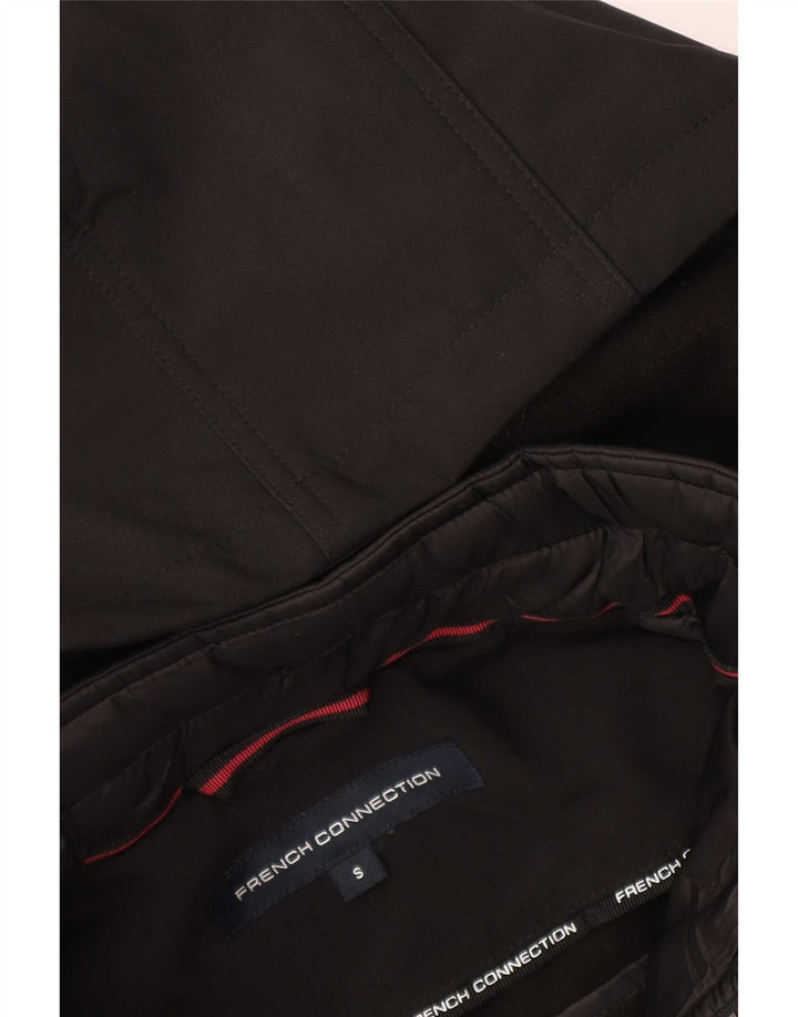 French Connection Womens Hooded Parka Jacket UK 10 Small Black
