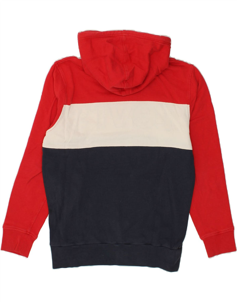 LEVI'S Mens Graphic Hoodie Jumper Medium Red Colourblock | Vintage Levi's | Thrift | Second-Hand Levi's | Used Clothing | Messina Hembry 