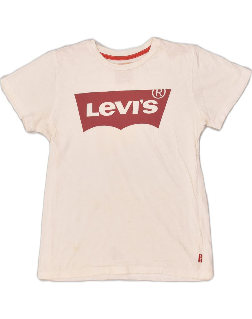 LEVI'S Boys Graphic T-Shirt Top 11-12 Years White Cotton | Vintage Levi's | Thrift | Second-Hand Levi's | Used Clothing | Messina Hembry 