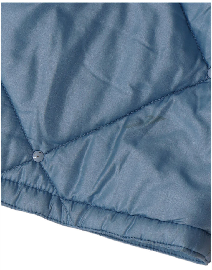 Ellesse Womens Quilted Jacket EU 38 Medium Blue