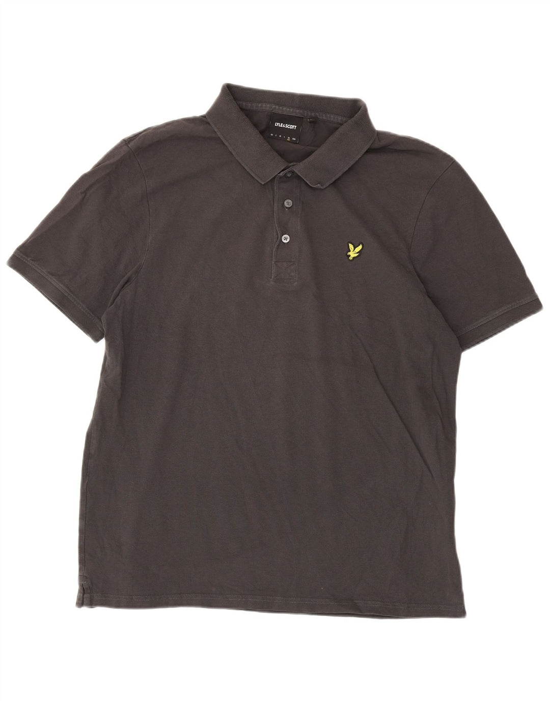 Lyle & Scott Mens Polo Shirt XL Grey Cotton