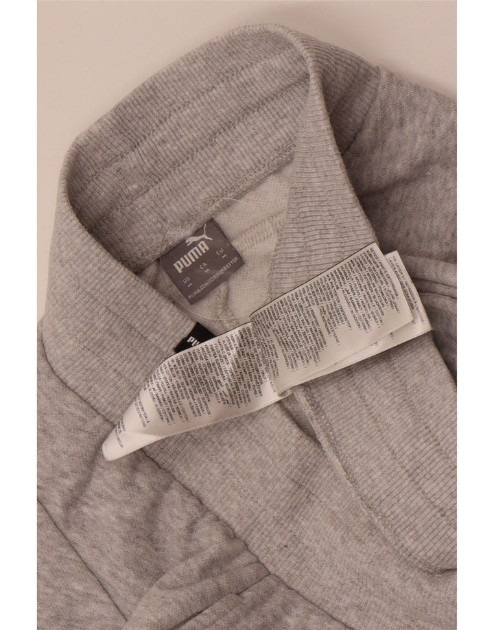 PUMA Womens Tracksuit Trousers Joggers UK 14 Medium  Grey Cotton