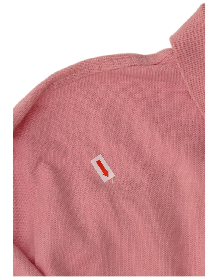 POLO RALPH LAUREN Mens Custom Fit Long Sleeve Polo Shirt Large Pink Cotton