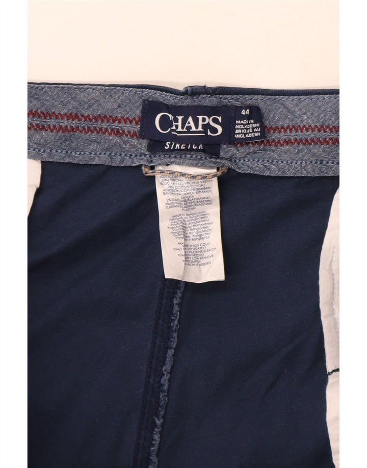 CHAPS Mens Cargo Shorts W44 2XL Navy Blue Cotton