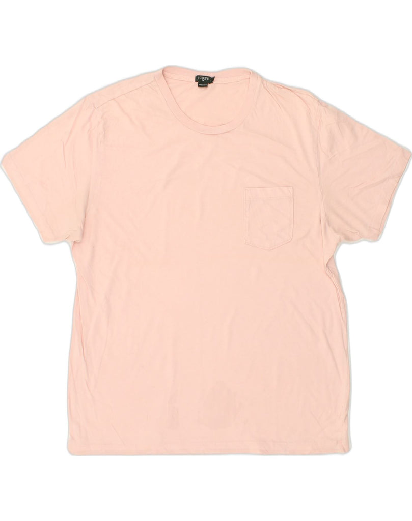 J. CREW Mens T-Shirt Top Large Pink Cotton | Vintage J. Crew | Thrift | Second-Hand J. Crew | Used Clothing | Messina Hembry 