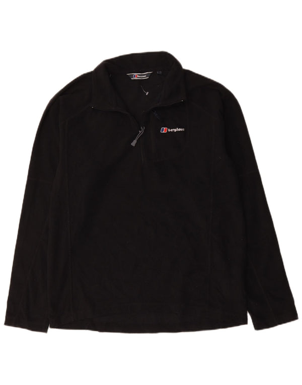 Berghaus Mens Zip Neck Fleece Jumper Medium Black Polyester