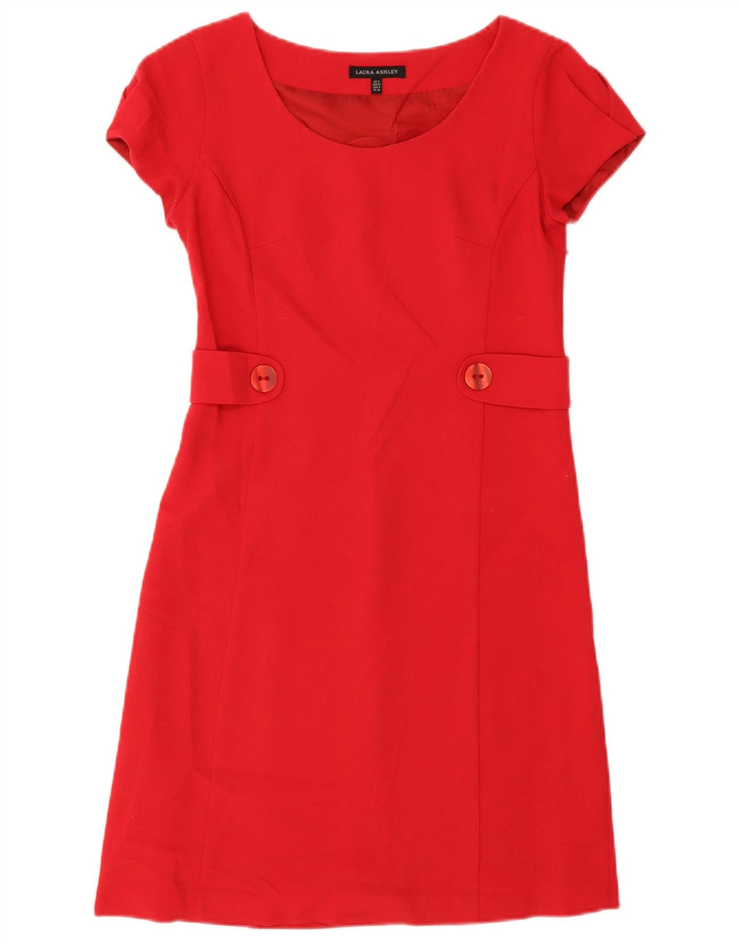 Laura Ashley Womens A-Line Dress UK 8 Small Red Polyester