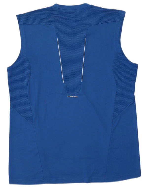 Adidas Mens Climacool Vest Top XL Blue Colourblock