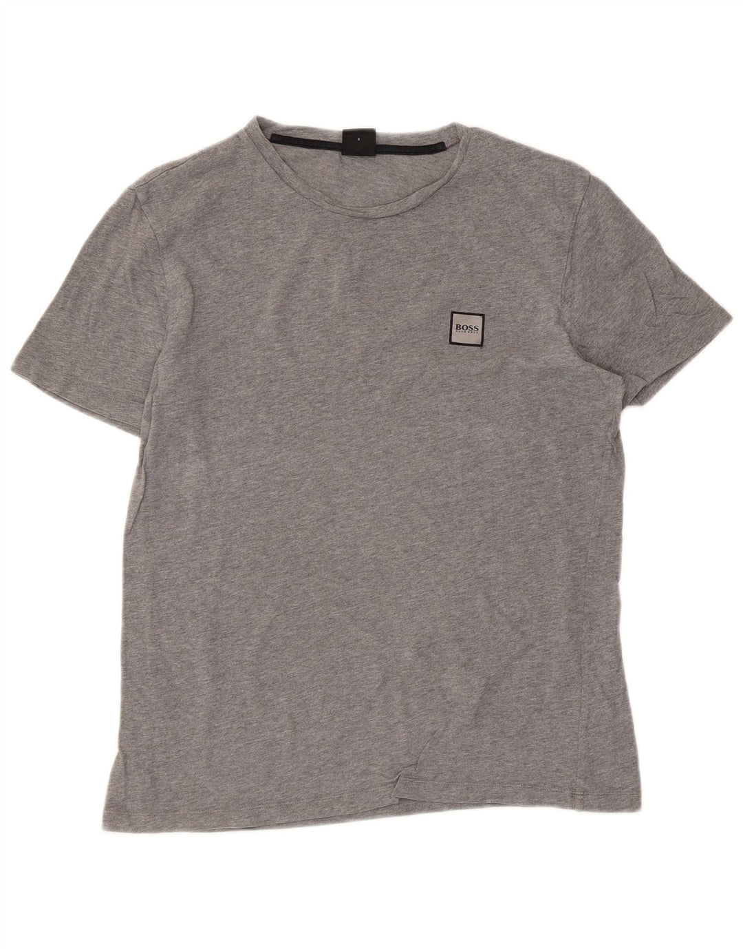 Hugo Boss Womens T-Shirt Top UK 10 Small Grey Cotton