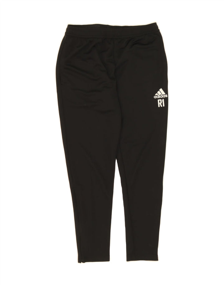 ADIDAS Mens Aeroready Graphic Tracksuit Trousers Medium  Black Polyester Vintage Adidas and Second-Hand Adidas from Messina Hembry 