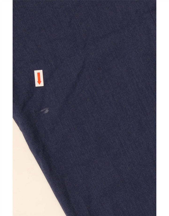 Ted Baker Mens Slim Suit Trousers W36 L28 Navy Blue Polyester