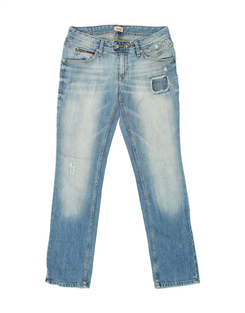 TOMMY HILFIGER Womens Distressed Slim Jeans W29 L32 Blue Vintage Tommy Hilfiger and Second-Hand Tommy Hilfiger from Messina Hembry 