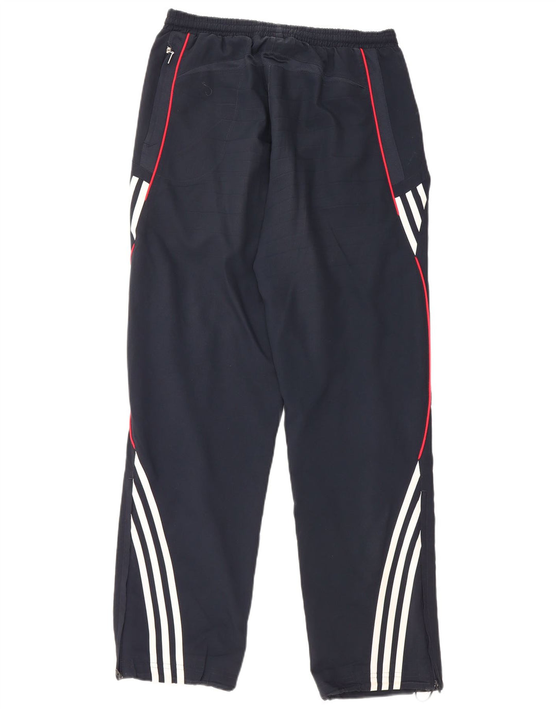 ADIDAS Mens Tracksuit Trousers Small  Navy Blue Polyester