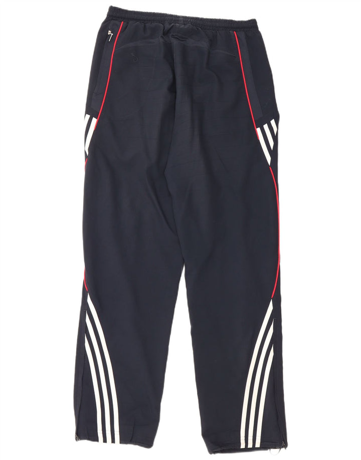 ADIDAS Mens Tracksuit Trousers Small  Navy Blue Polyester