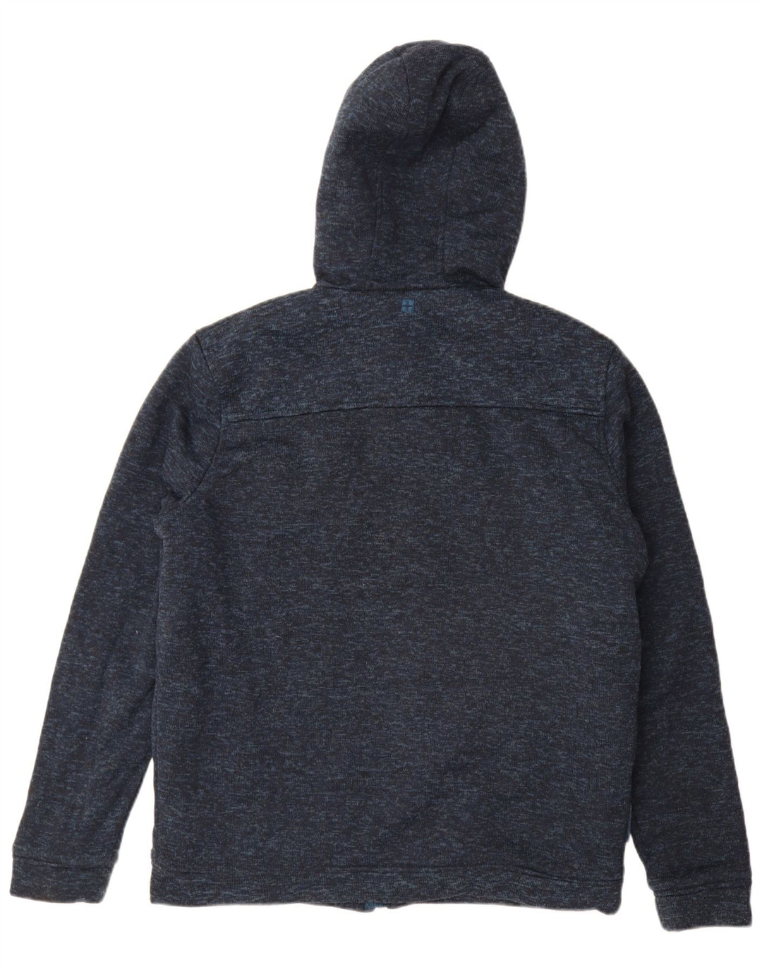 Mountain Warehouse Mens Zip Hoodie Sweater Large Navy Blue Flecked