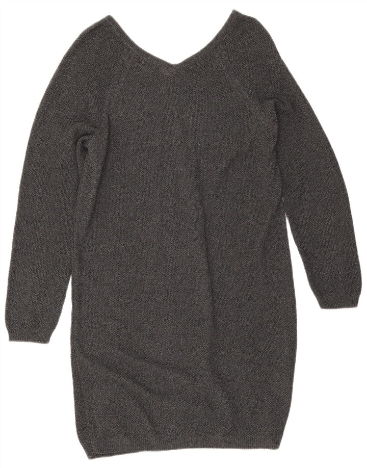 Massimo Dutti Womens Jumper Dress UK 14 Medium Grey