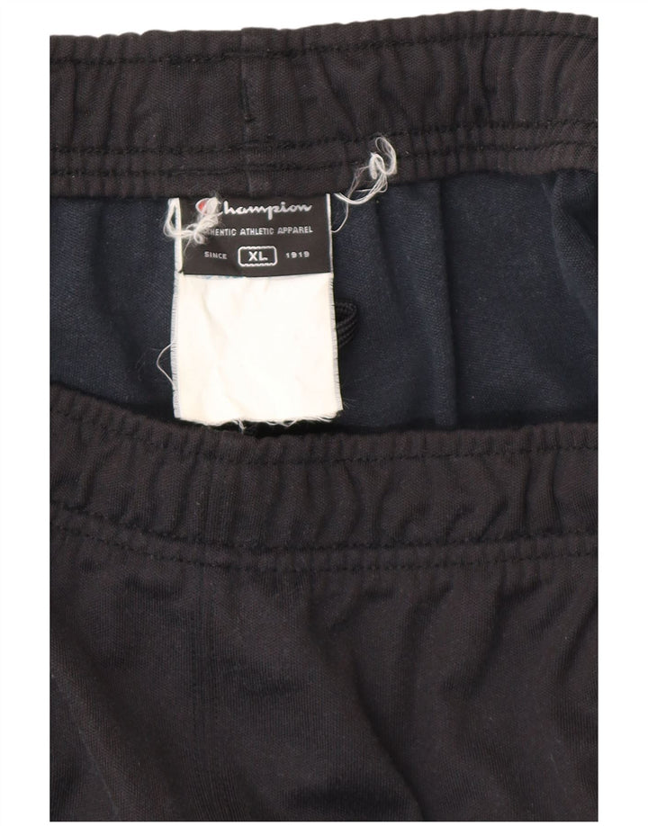 Champion Mens Tracksuit Trousers XL  Black Cotton