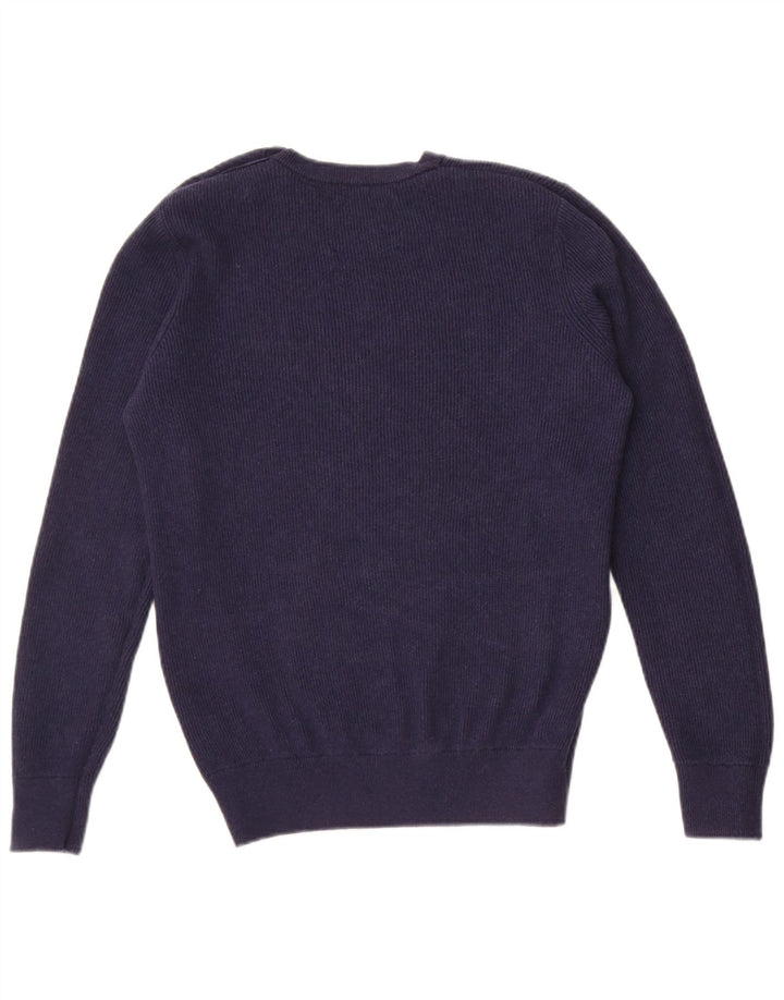 North Sails Mens Crew Neck Jumper Sweater Small Navy Blue Cotton