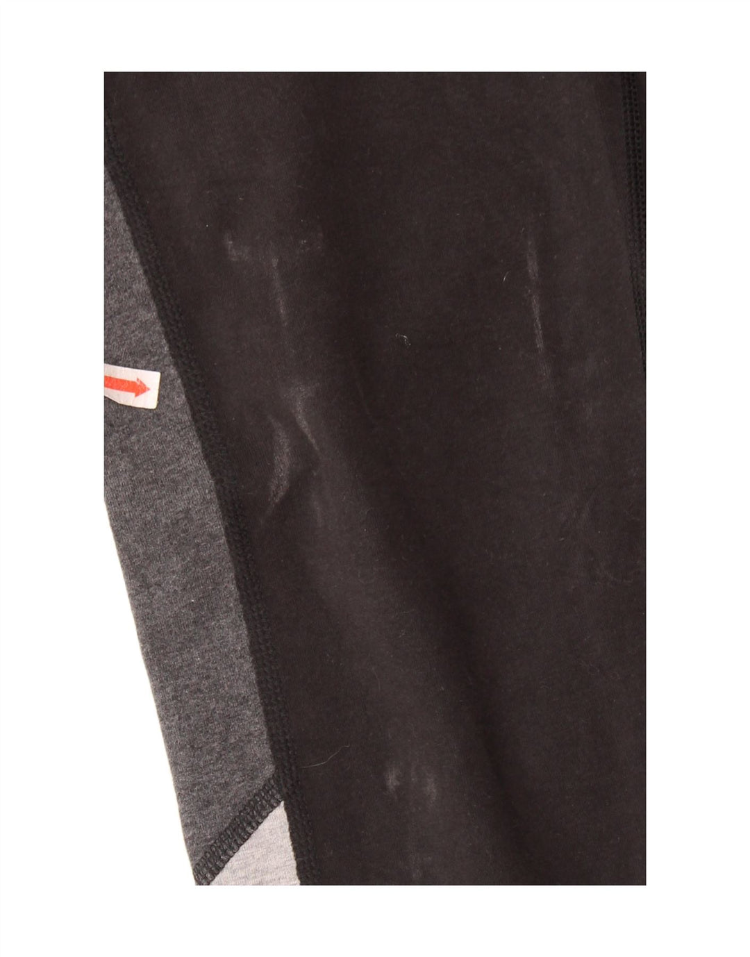 REEBOK Womens Leggings UK 10 Small Black Colourblock Cotton