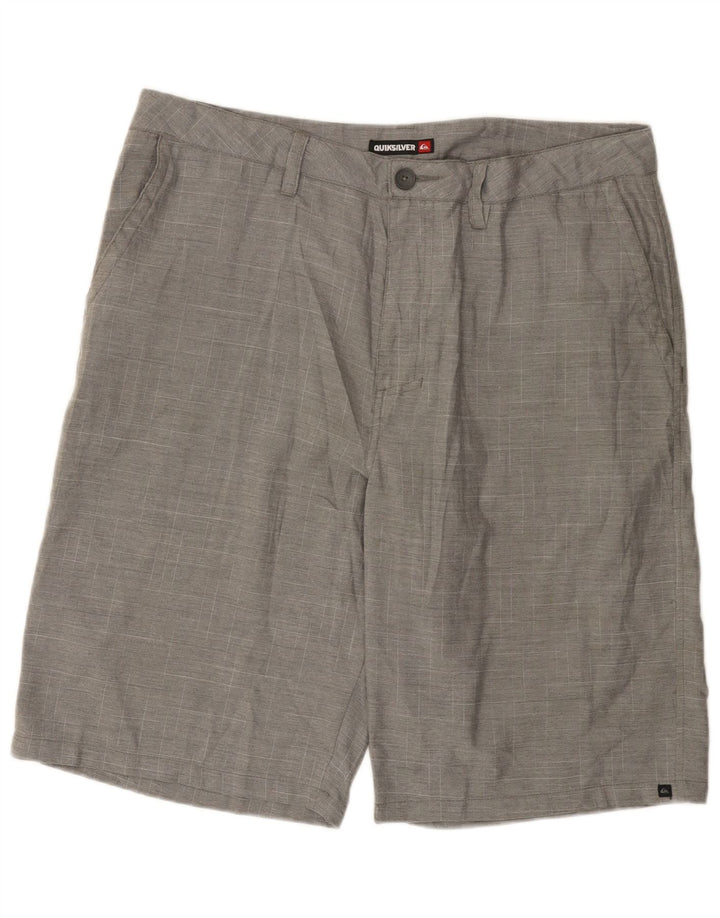 Quiksilver Mens Chino Shorts W38 XL  Grey Flecked Polyester