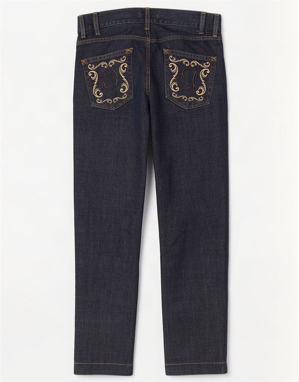Dolce & Gabbana Womens Slim Jeans IT 46 Large W30 L29 Navy Blue Cotton