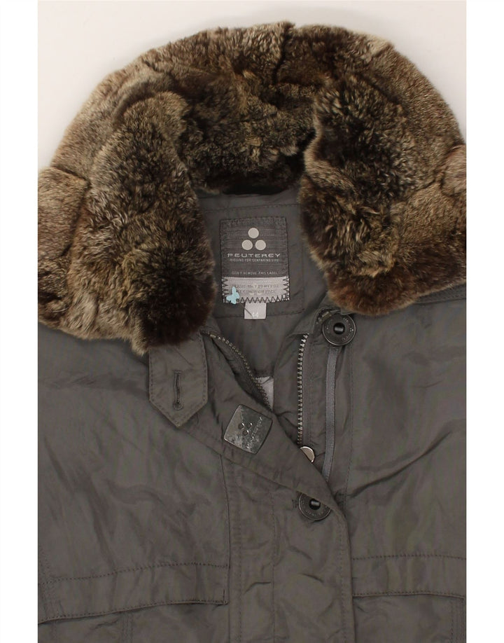 PEUTEREY Womens Windbreaker Jacket IT 44 Medium Grey Polyamide Vintage PEUTEREY and Second-Hand PEUTEREY from Messina Hembry 