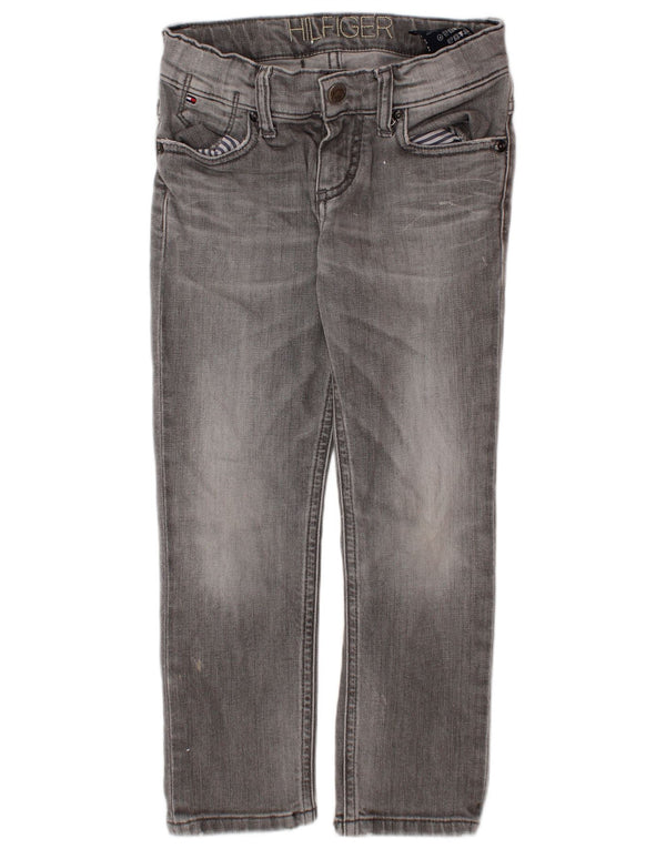 TOMMY HILFIGER Boys Straight Jeans 3-4 Years W22 L18 Grey Cotton