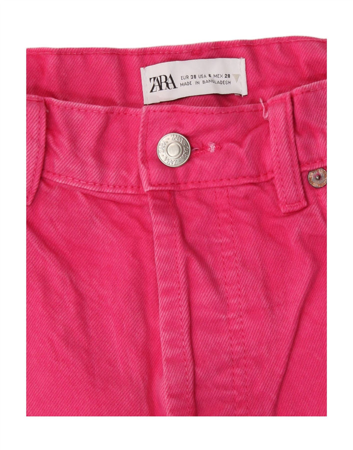 Zara Womens Straight Jeans EU 38 Small W28 L29 Pink