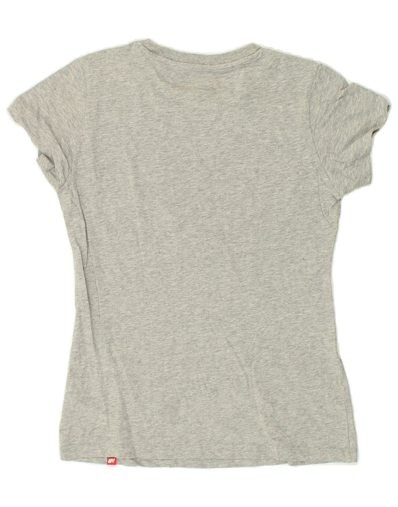 NEW BALANCE Womens Graphic T-Shirt Top UK 10 Small Grey Cotton | Vintage New Balance | Thrift | Second-Hand New Balance | Used Clothing | Messina Hembry 