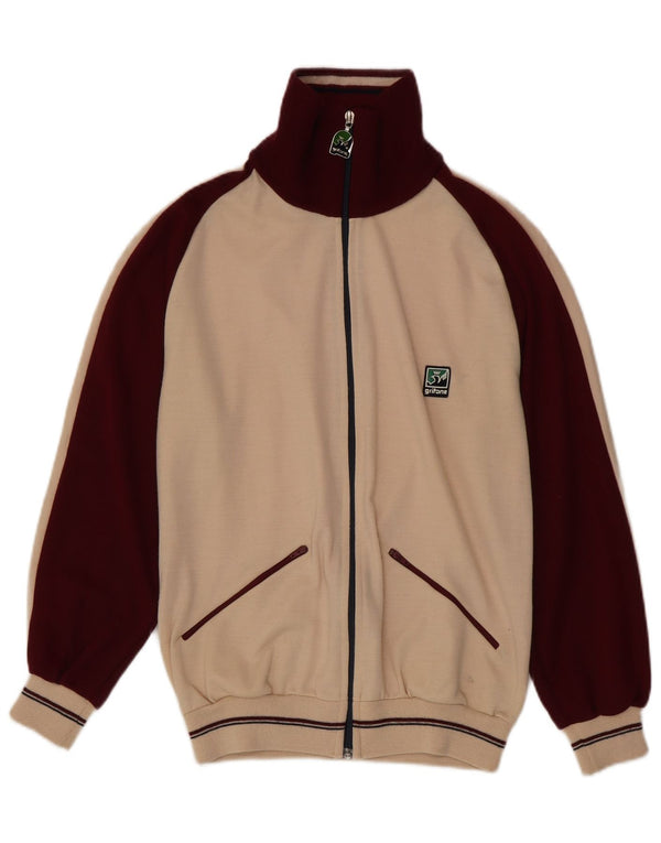 Vintage Womens Full Tracksuit EU 40 Medium Burgundy Colourblock Retro