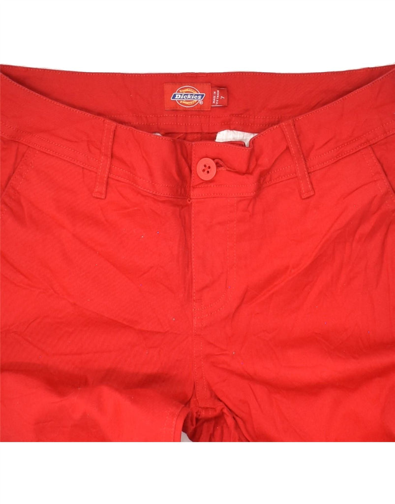 DICKIES Womens Skinny Chino Trousers US 7 Medium W28 L28 Red Vintage Dickies and Second-Hand Dickies from Messina Hembry 