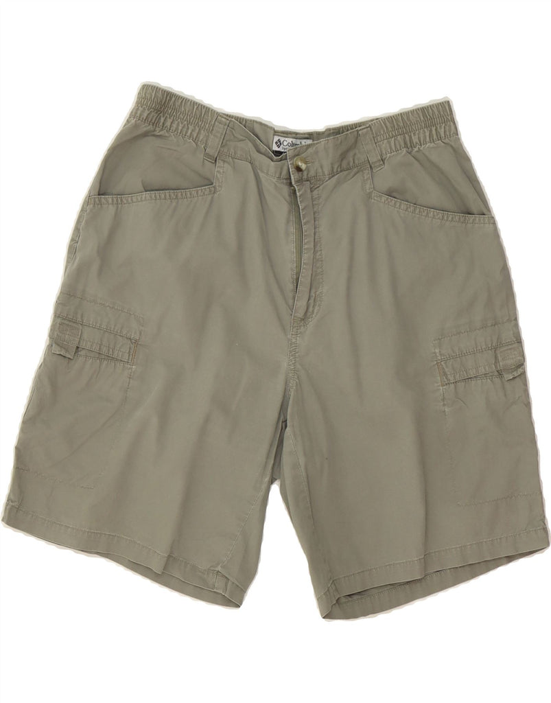 COLUMBIA Womens Cargo Shorts US 8 Medium W32 Khaki Cotton Vintage Columbia and Second-Hand Columbia from Messina Hembry 