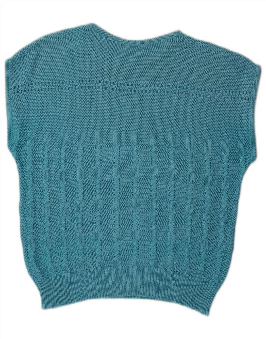 Vintage Womens Vest Tank Top IT 48 XL Blue