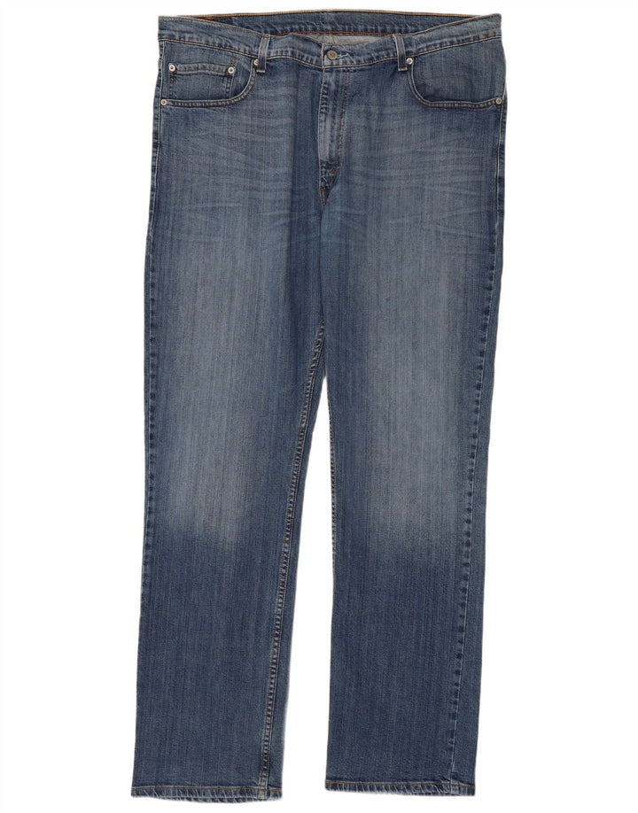 Levi's Mens 752 Straight Jeans W42 L34 Blue Cotton