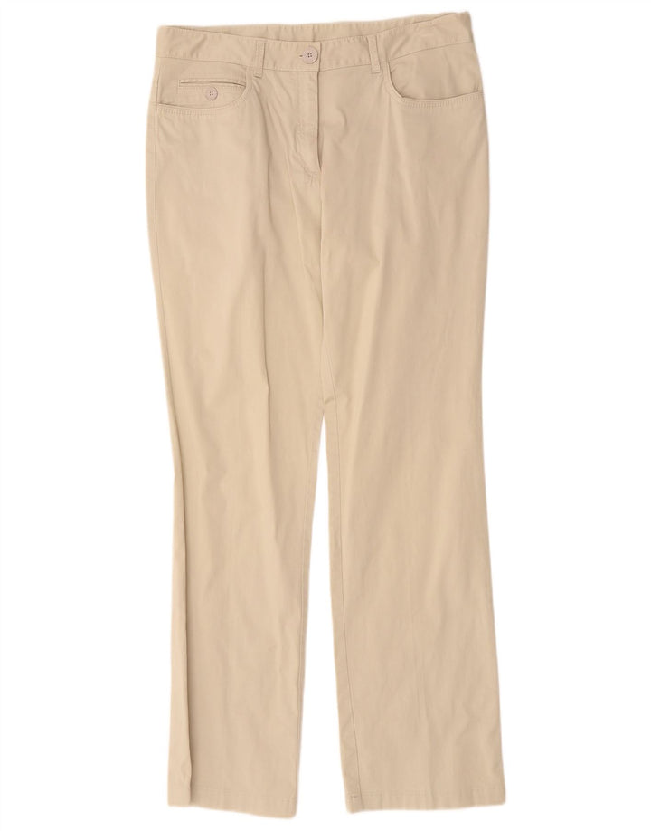 Paul & Shark Womens Bootcut Casual Trousers IT 44 Medium W32 L29 Beige