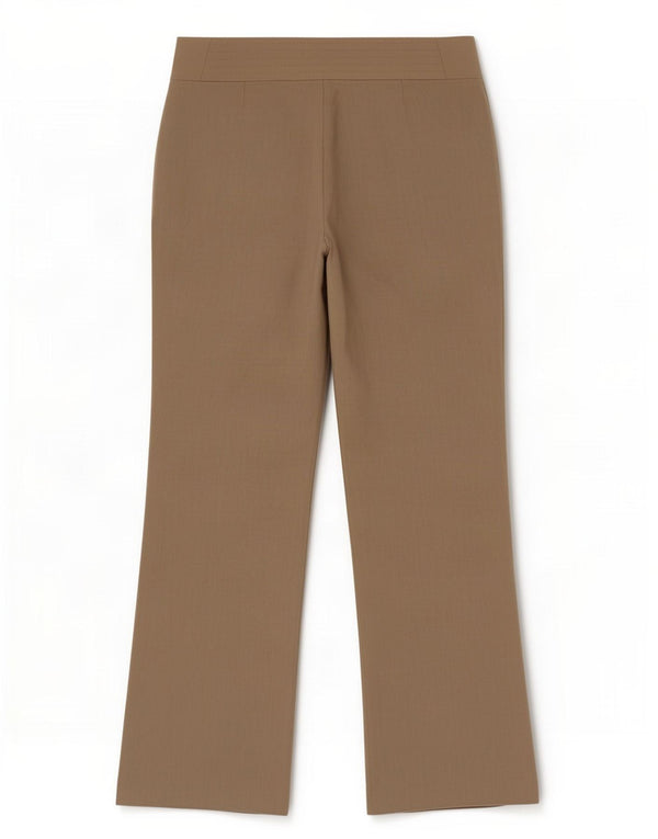 Marks & Spencer Womens Straight Chino Trousers UK 10 Small W32 L27 Beige